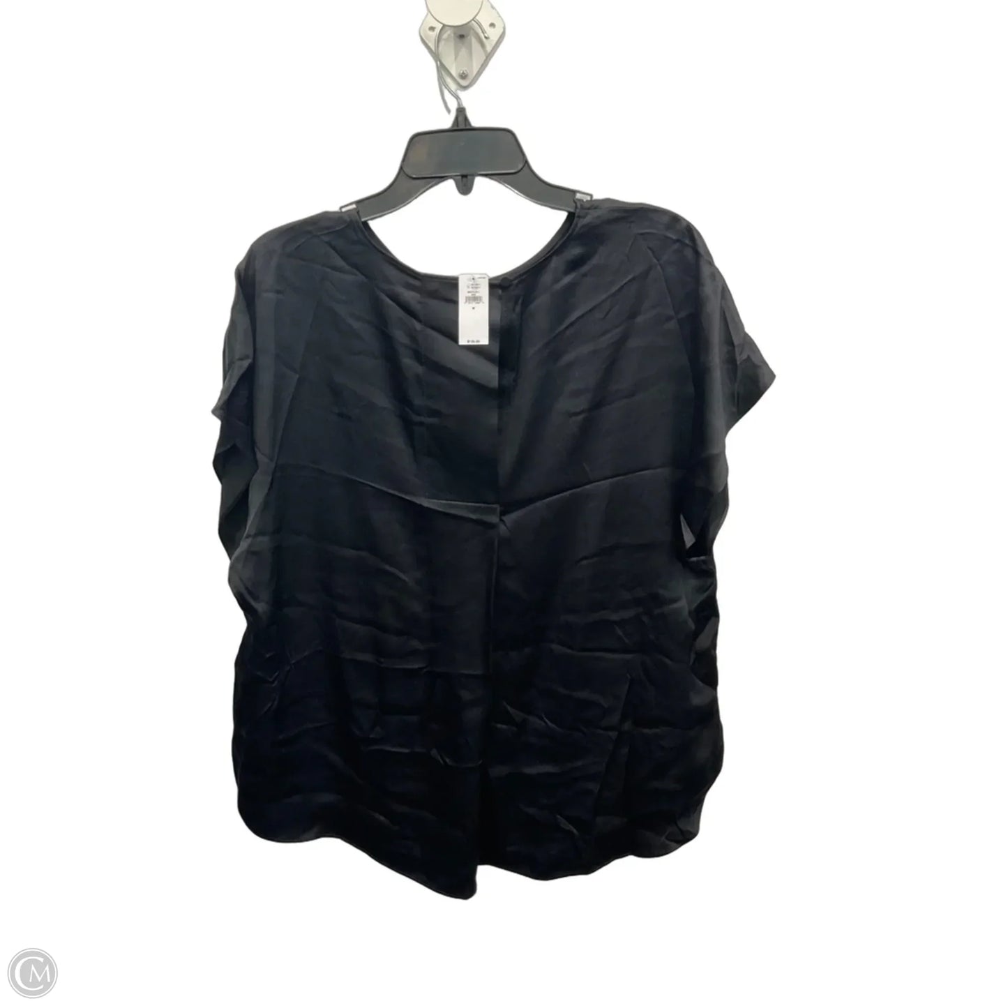 Top Short Sleeve By Banana Republic In Black, Size: M