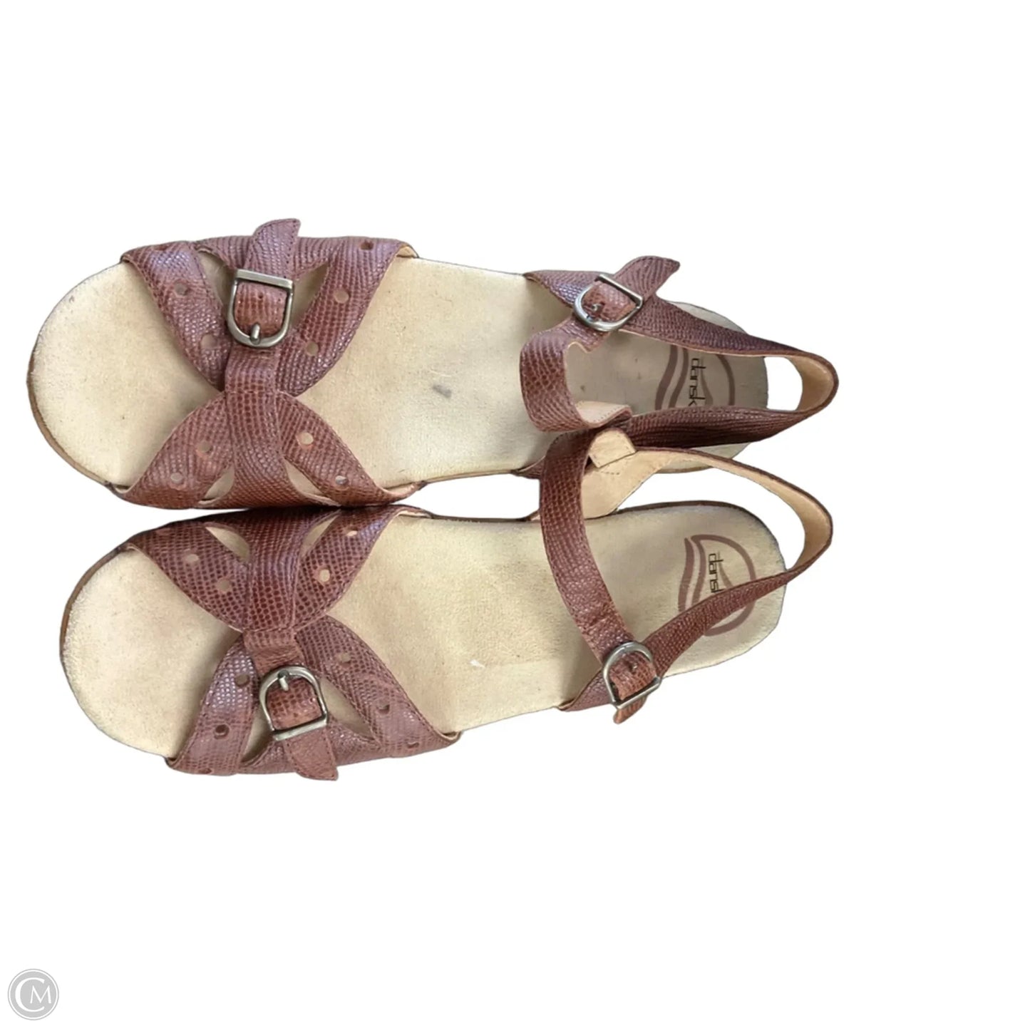 Shoes Heels Wedge By Dansko In Brown, Size: 8