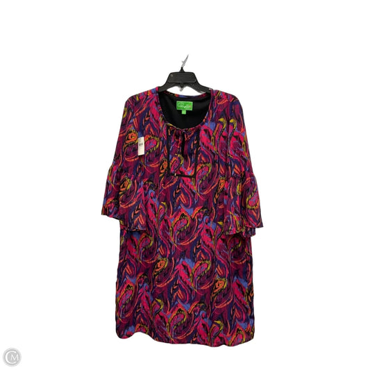 Dress Casual Midi By Cappagallo In Multi-colored, Size: Xl