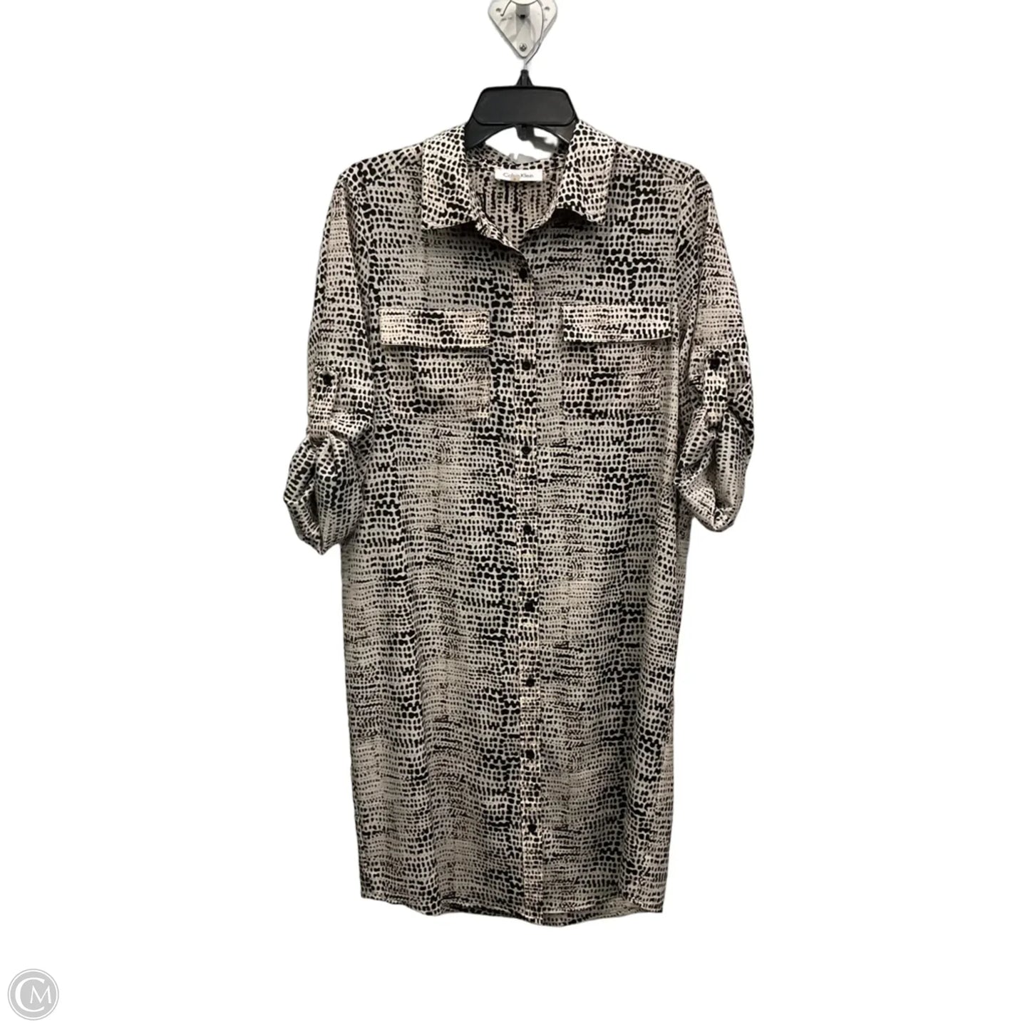 Dress Casual Midi By Calvin Klein In Animal Print, Size: M