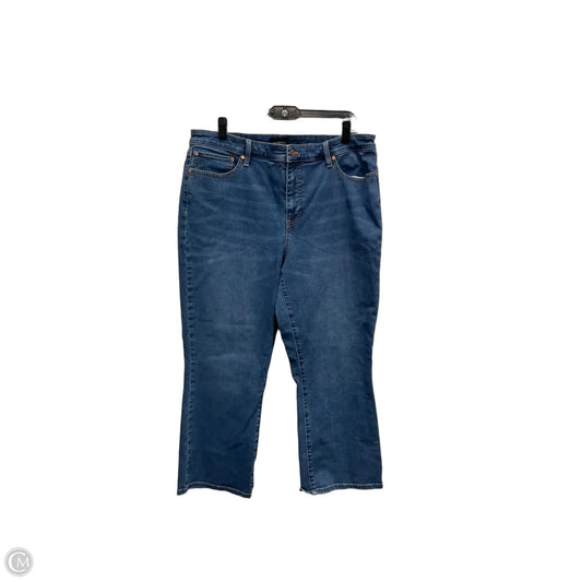 Jeans Flared By Talbots In Blue, Size: 16