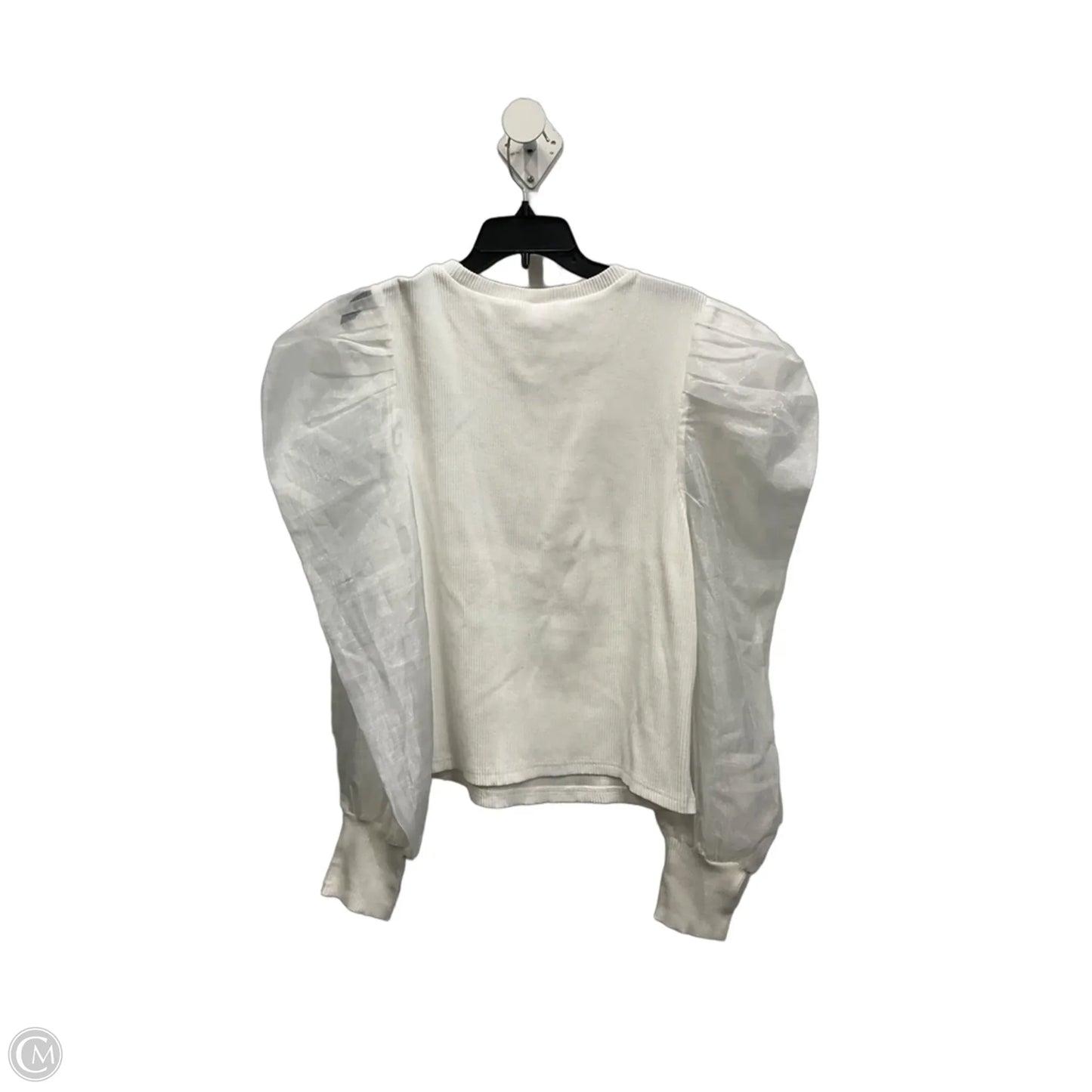 Top Long Sleeve By Dolan In White, Size: 1x