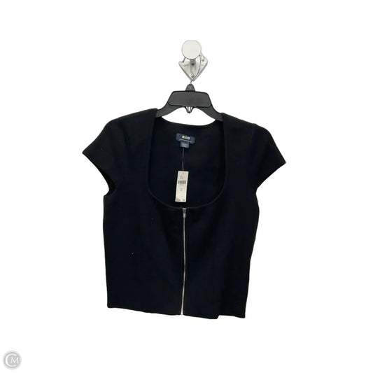 Top Short Sleeve By Anthropologie In Black, Size: M