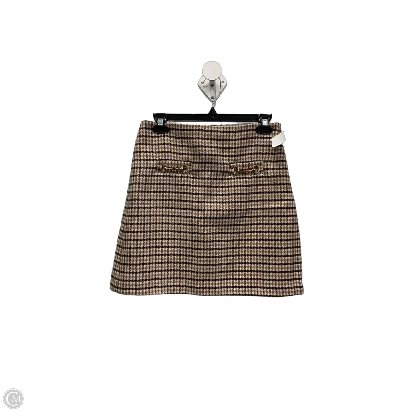 Skirt Mini & Short By Loft In Plaid Pattern, Size: 4p