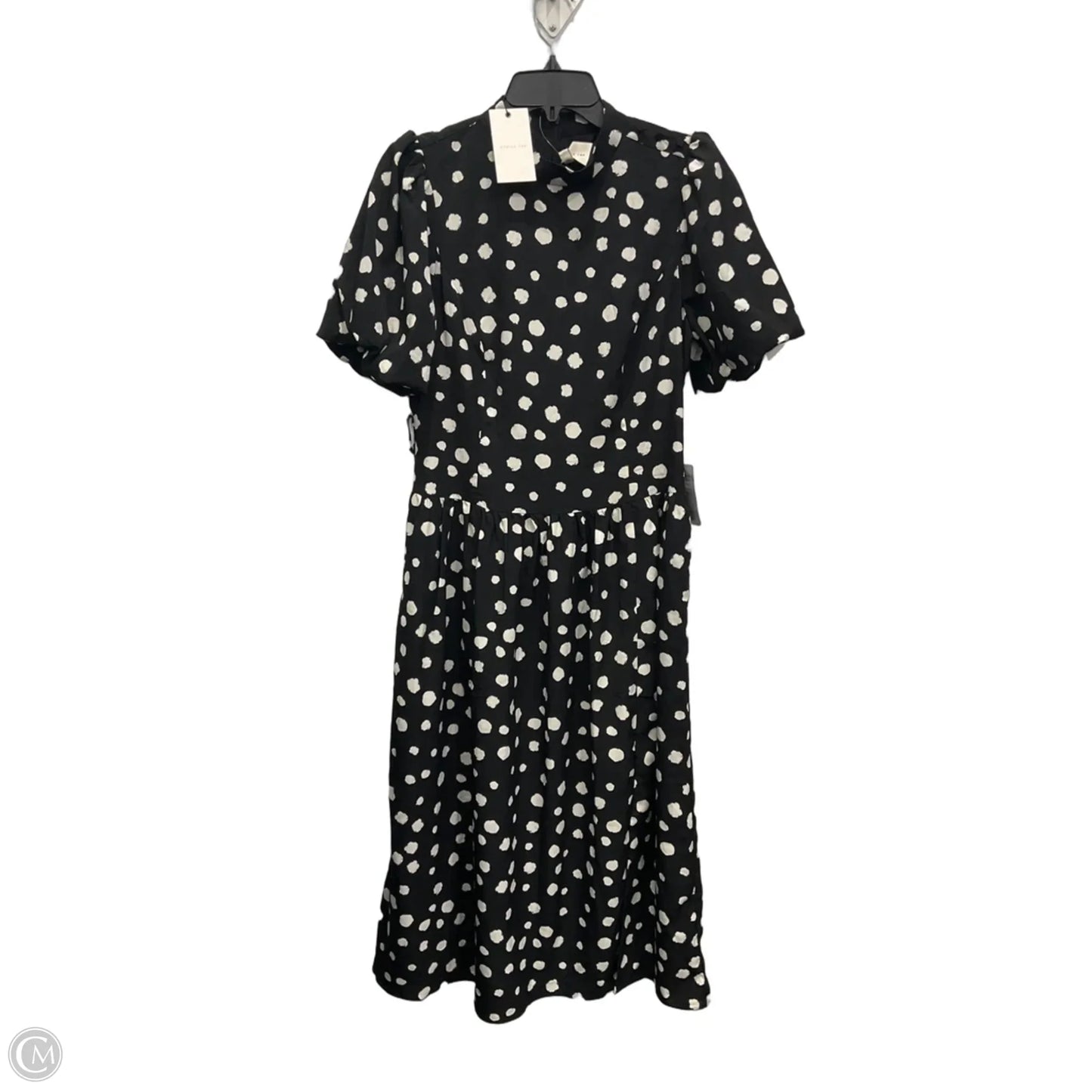 Dress Casual Midi By Adelyn Rae In Black & White, Size: M