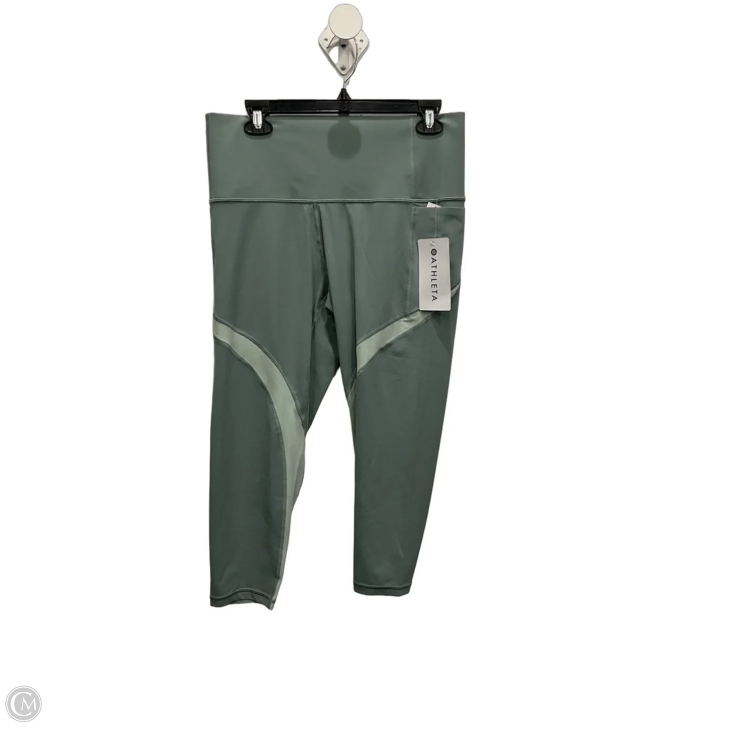 Athletic Leggings By Athleta In Green, Size: 1x