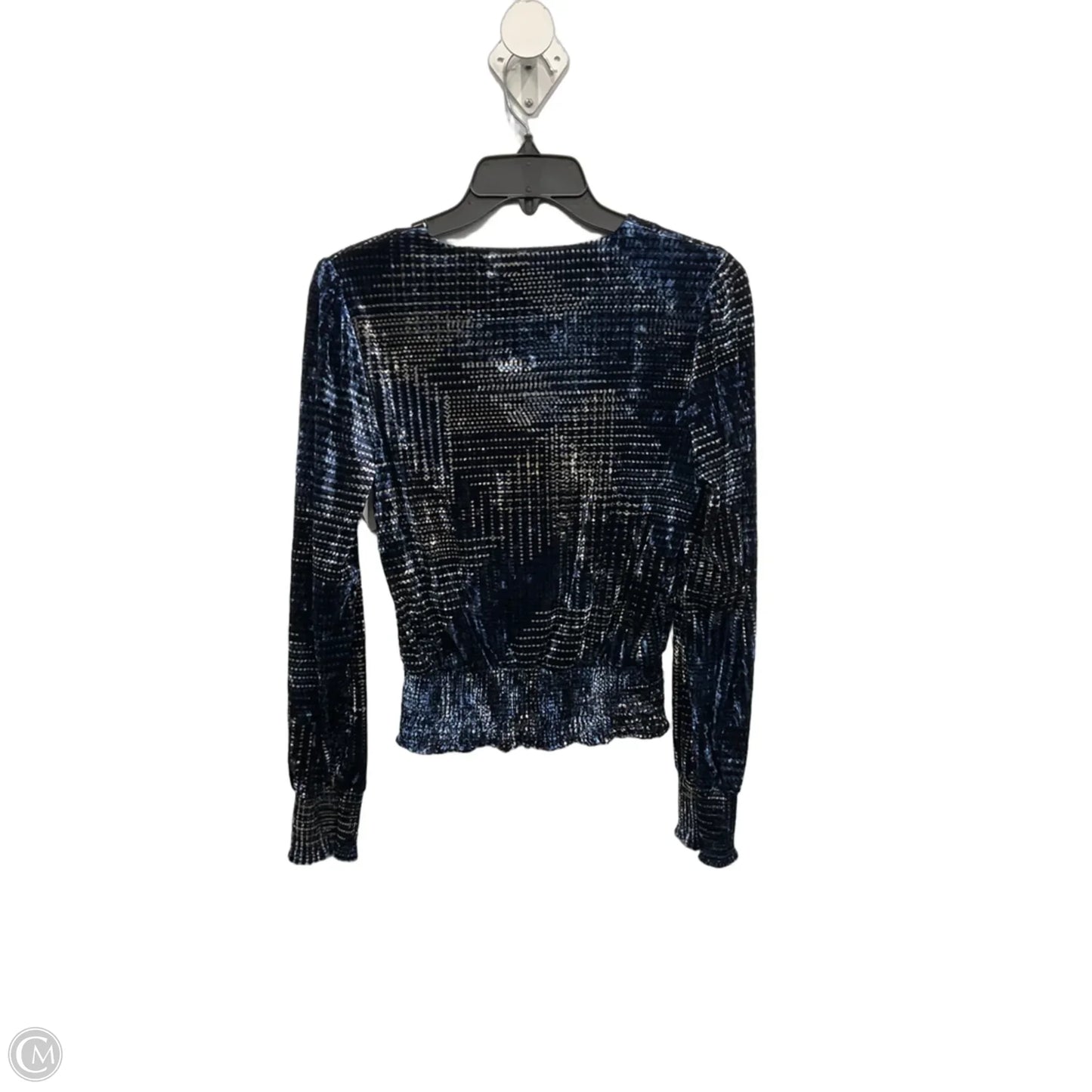 Top Long Sleeve By White House Black Market In Blue, Size: Xs