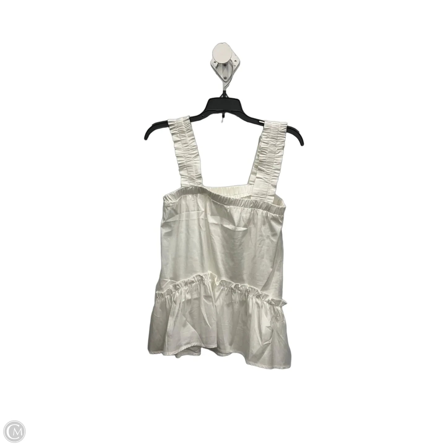 Top Sleeveless By Glam In White, Size: S