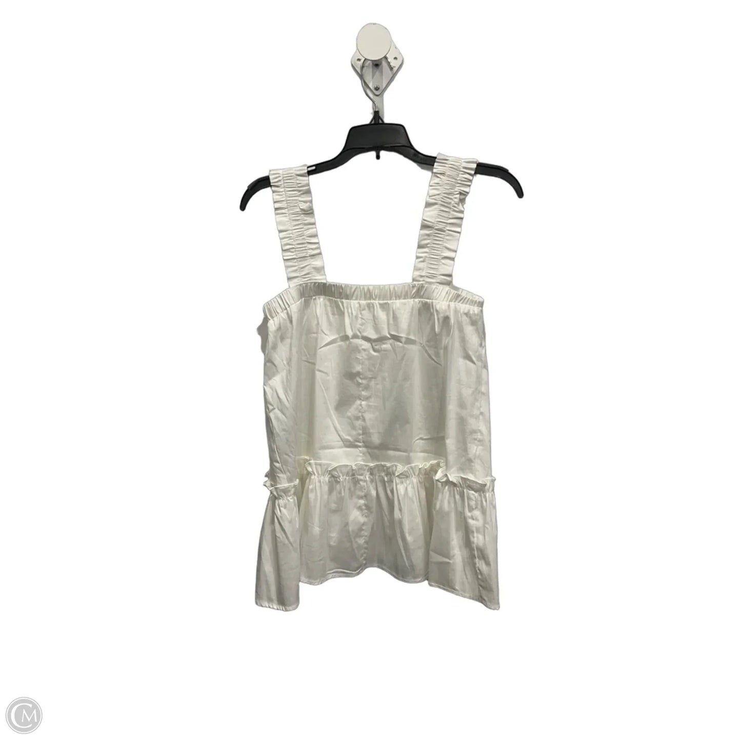 Top Sleeveless By Glam In White, Size: S
