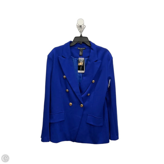 Blazer By Clothes Mentor In Blue, Size: Xl