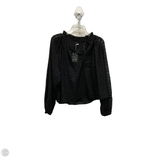 Top Long Sleeve By Madewell In Black, Size: M