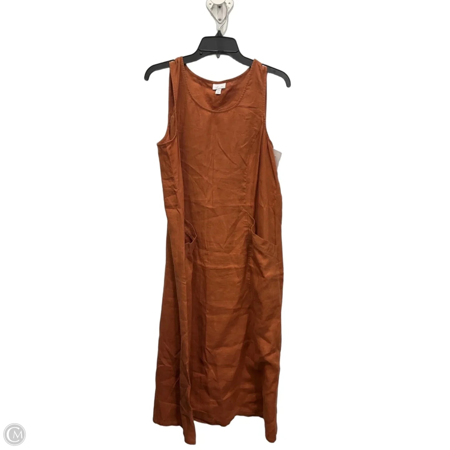 Dress Casual Midi By J. Jill In Orange, Size: L