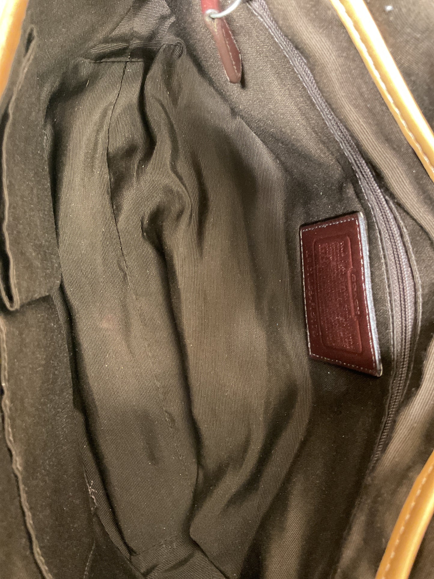 Handbag Designer By Coach In Tan, Size:Medium
