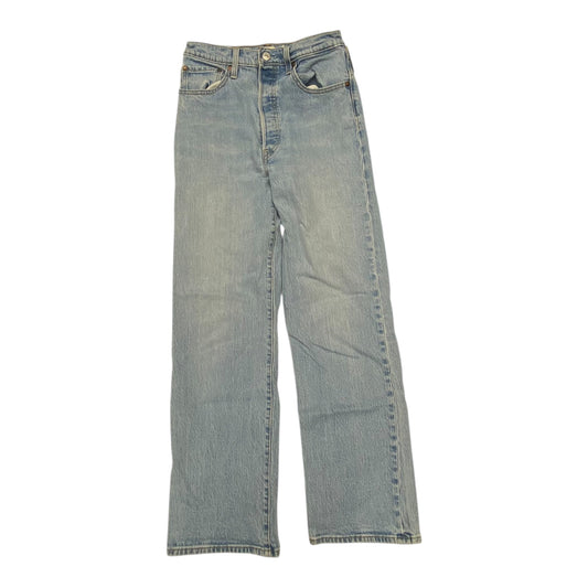 Jeans Straight By Levis In Blue Denim, Size:4