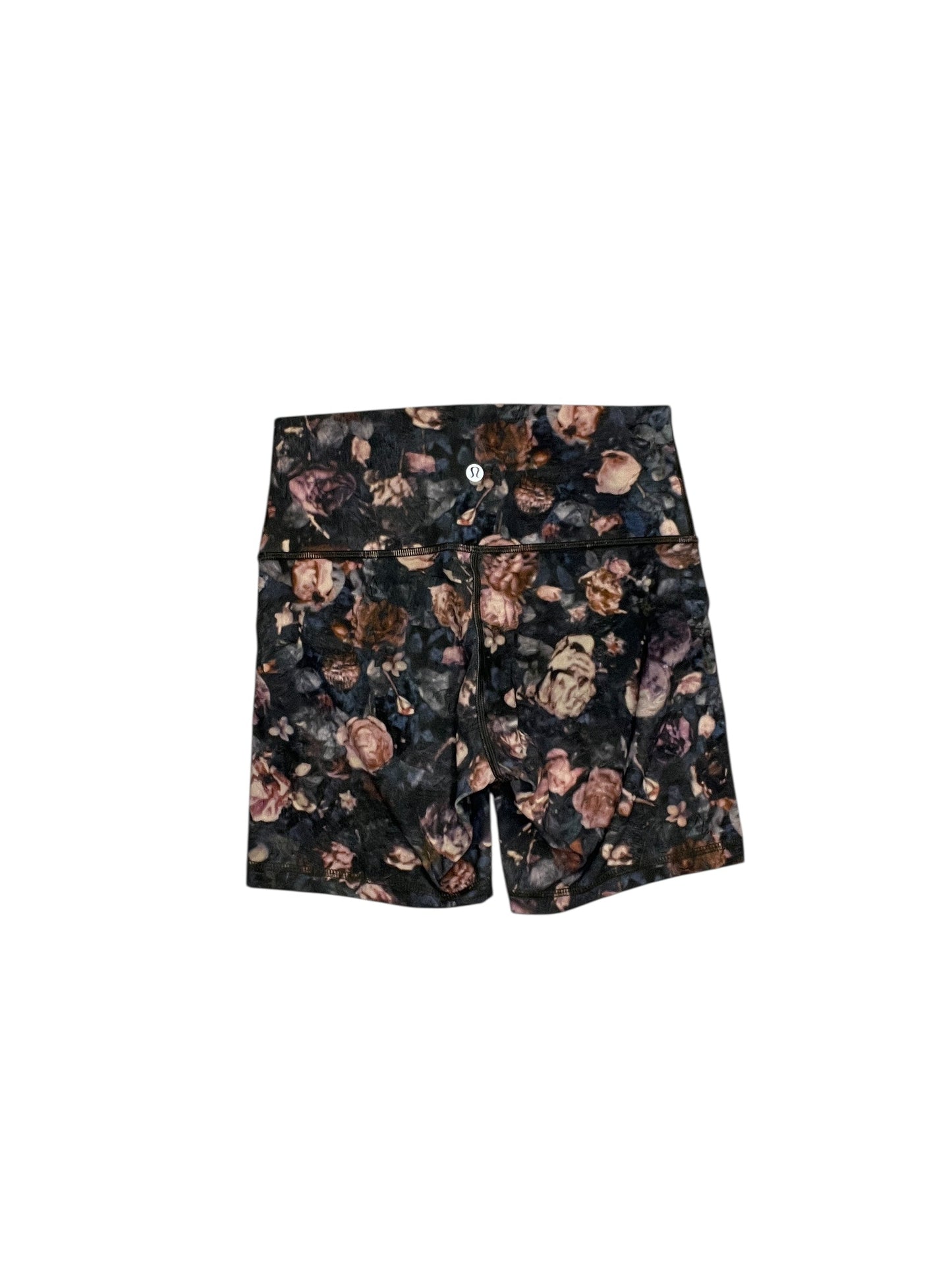Athletic Shorts By Lululemon In Floral Print, Size:S