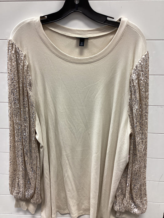 Top Ls By Torrid In Cream, Size:3X