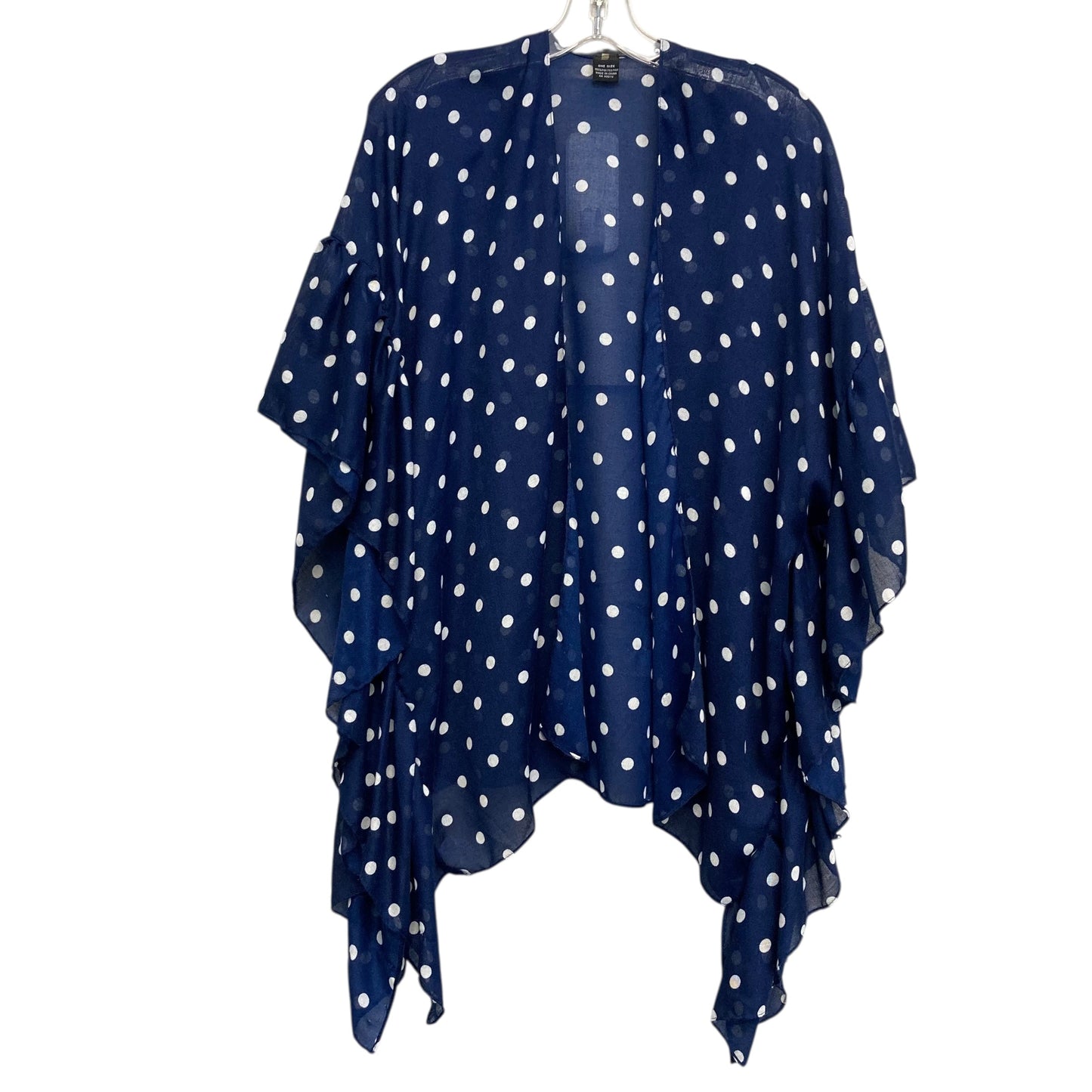 Cardigan In Blue & White, Size:Osfm