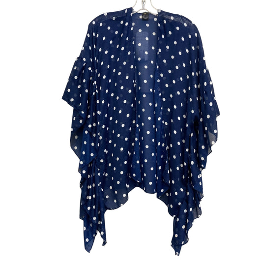 Cardigan In Blue & White, Size:Osfm