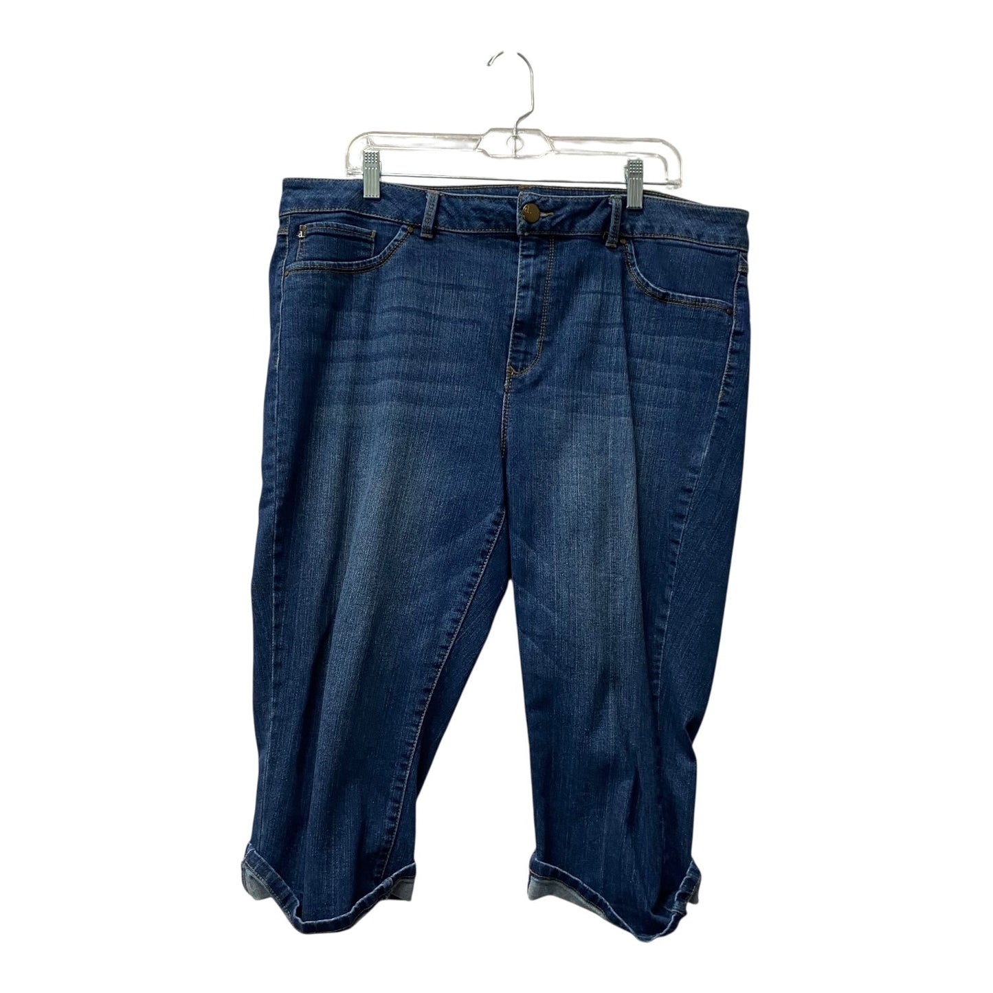 Capris By D Jeans In Blue, Size:18