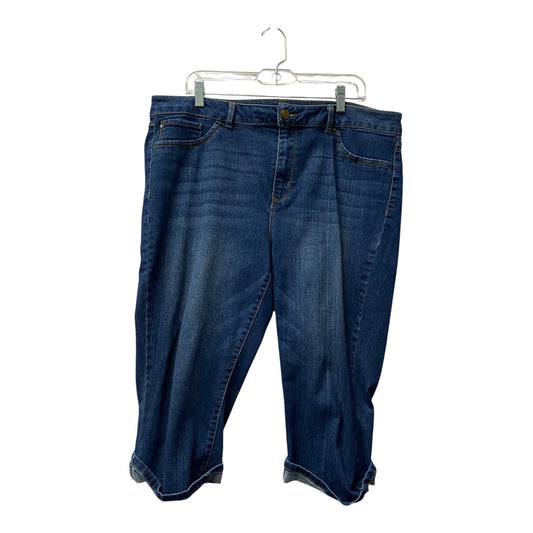 Capris By D Jeans In Blue, Size:18