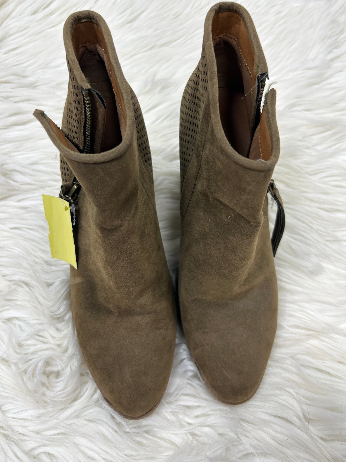 Boots Ankle Heels By Universal Thread In Brown, Size:9