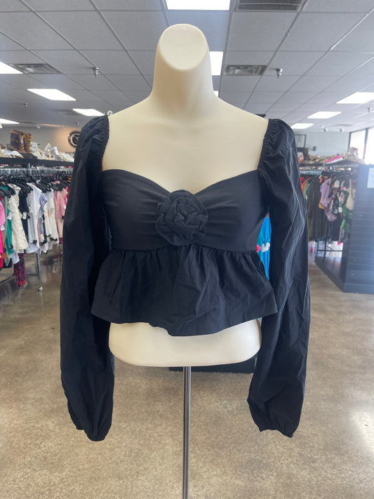 Top Ls By Clothes Mentor In Black, Size:S