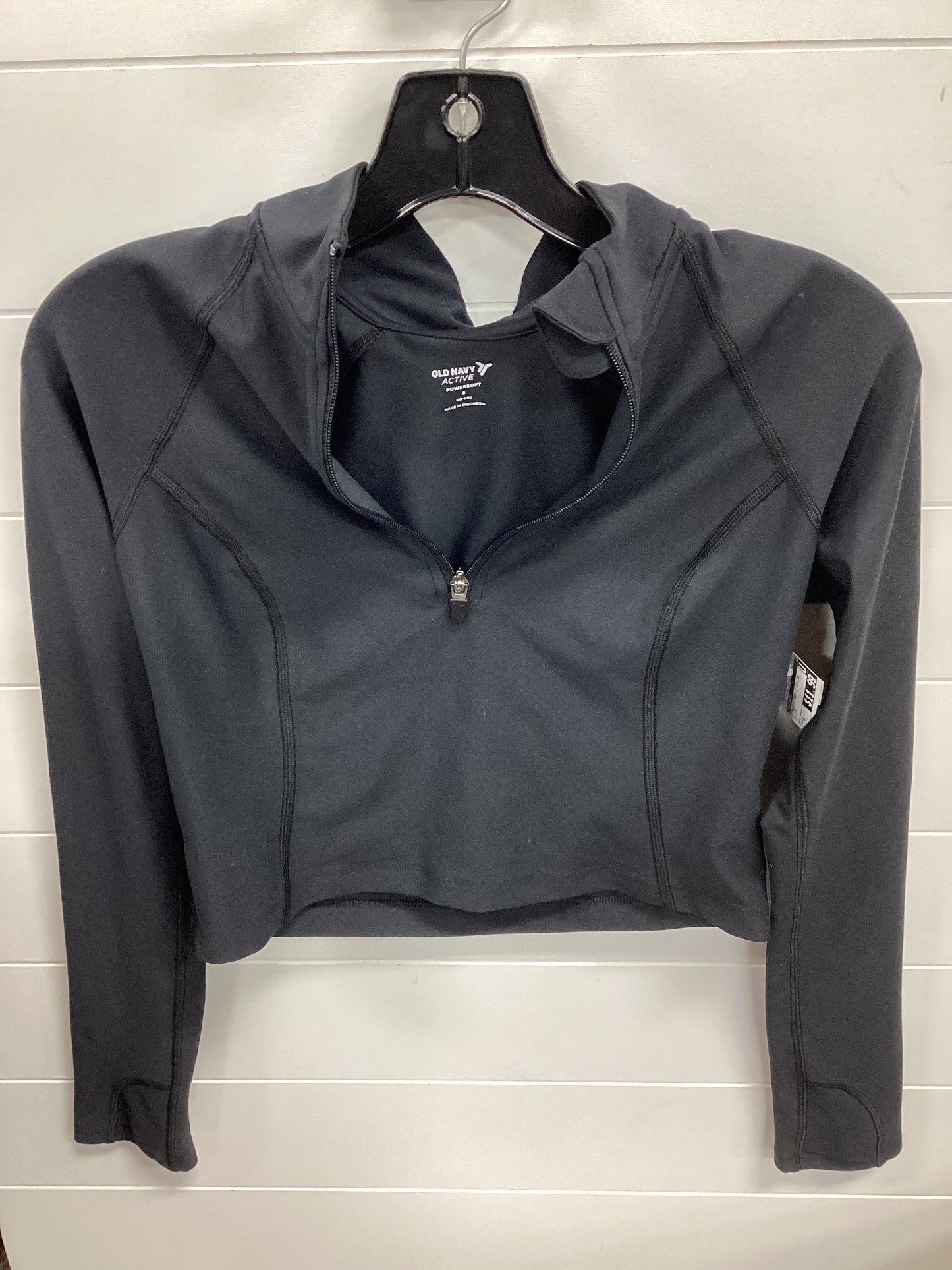 Athletic Top Ls Collar By Old Navy In Black, Size:S