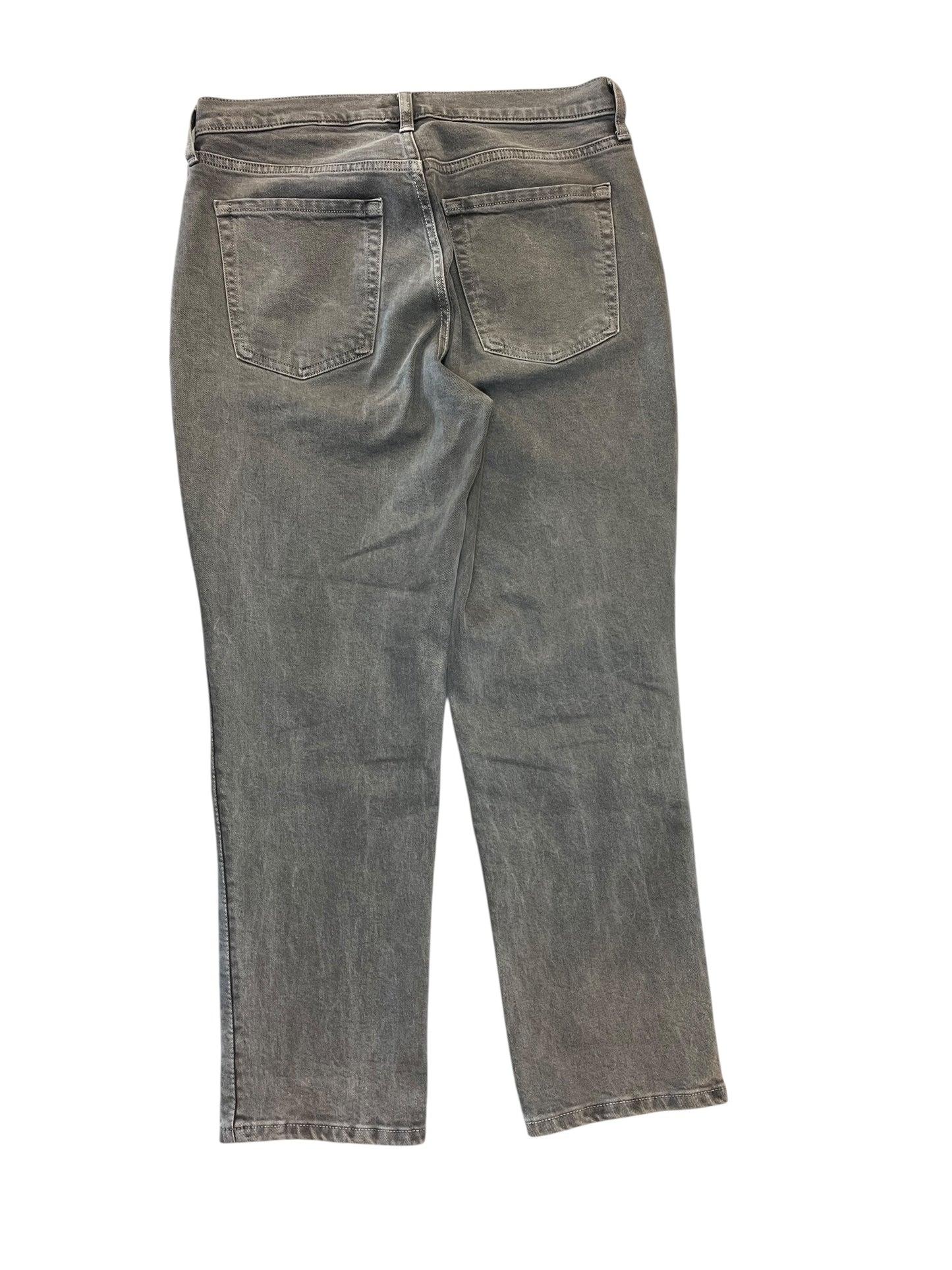 Jeans Straight By Banana Republic In Grey Denim, Size:8