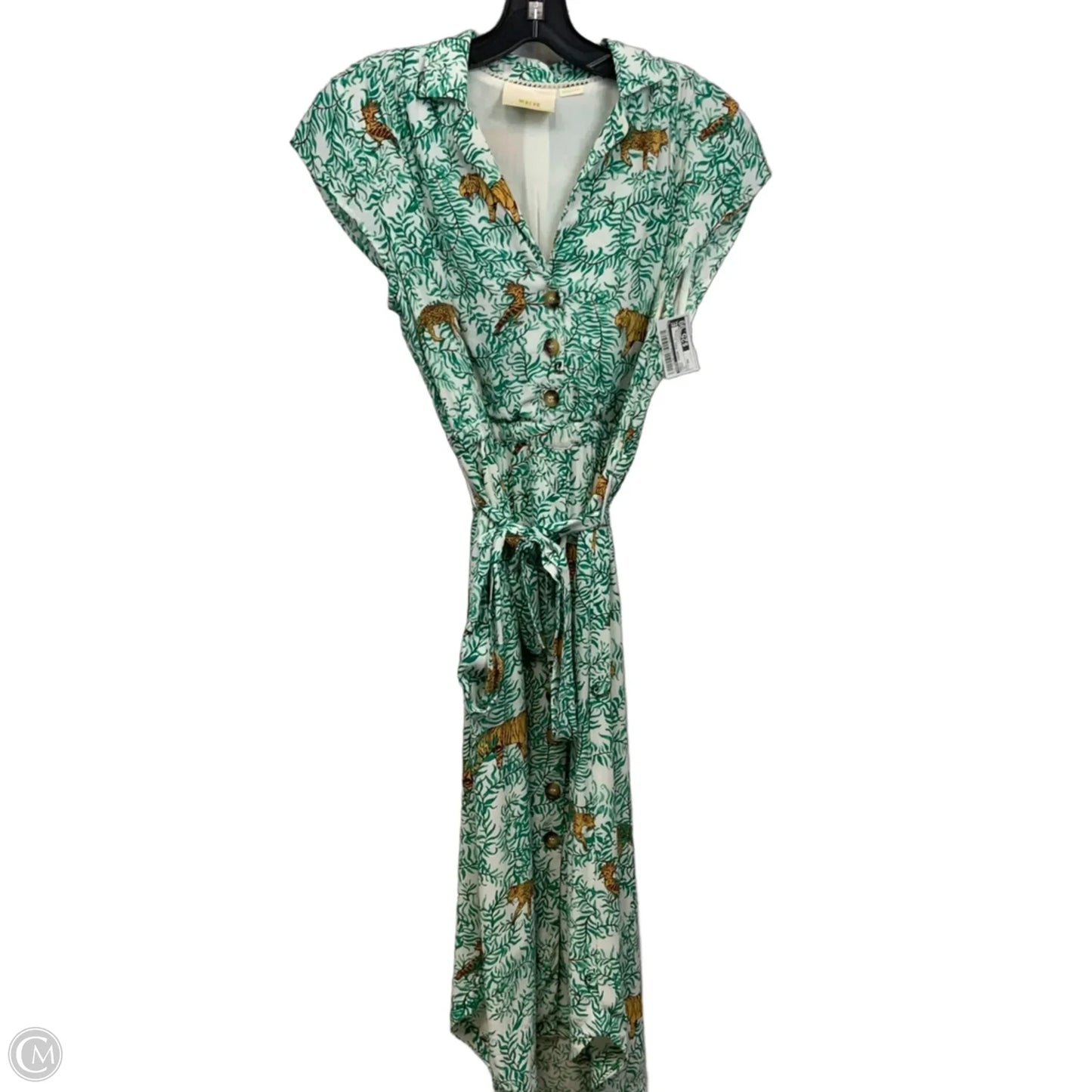 Dress Casual Midi By Maeve In Green, Size: Xs