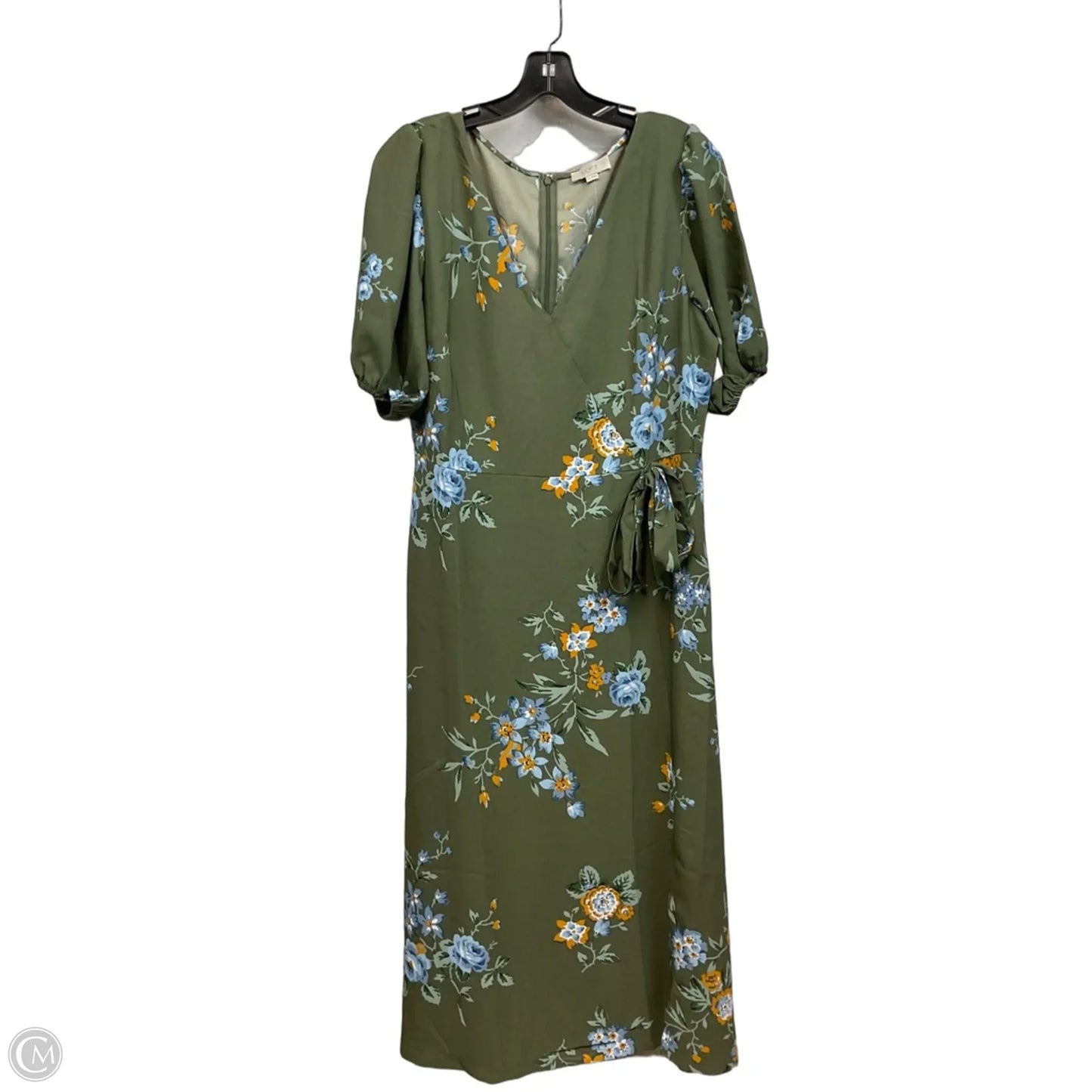 Dress Casual Midi By Loft In Green, Size: M