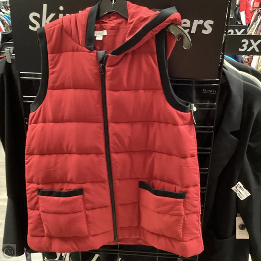 Vest Puffer & Quilted By J. Jill In Red, Size: M