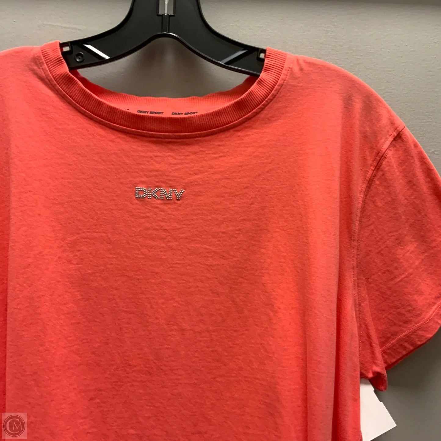 Athletic Top Short Sleeve By Dkny In Orange, Size: Xl