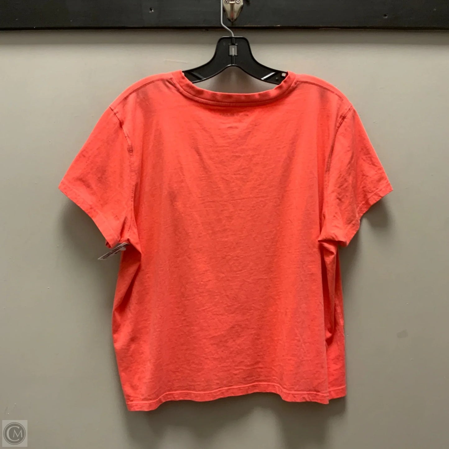 Athletic Top Short Sleeve By Dkny In Orange, Size: Xl