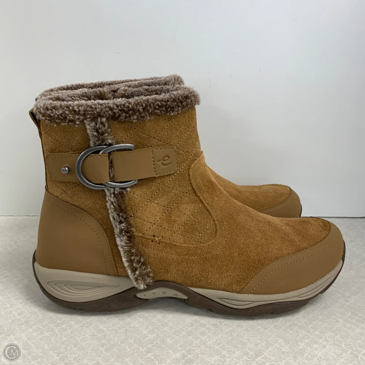 Boots Ankle Flats By Easy Spirit In Brown, Size: 9