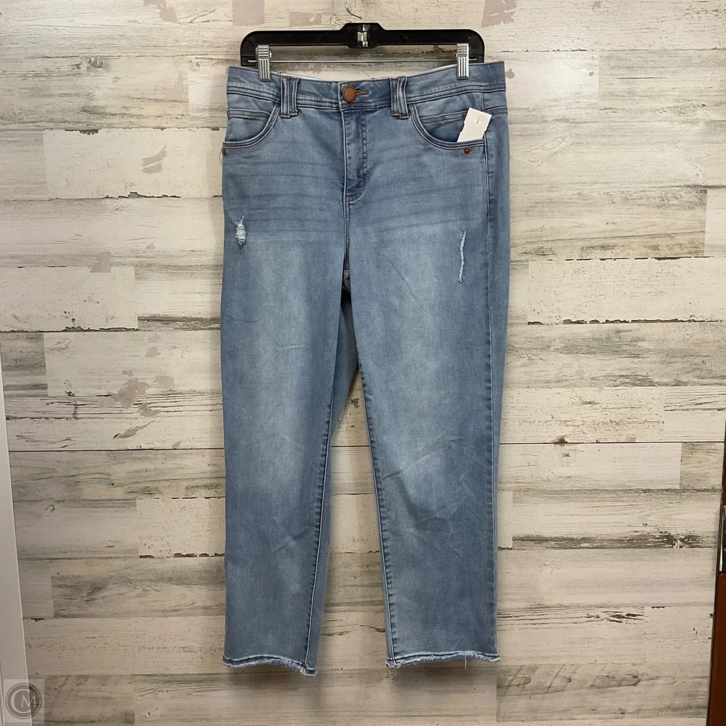 Jeans Straight By Democracy In Blue Denim, Size: 12