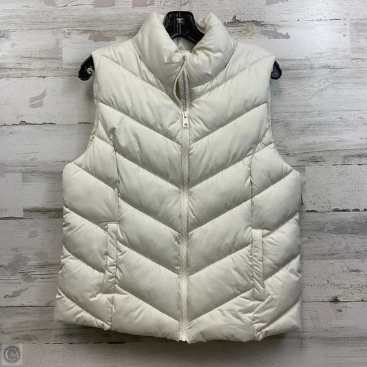 Vest Puffer & Quilted By Cole-haan In Cream, Size: L