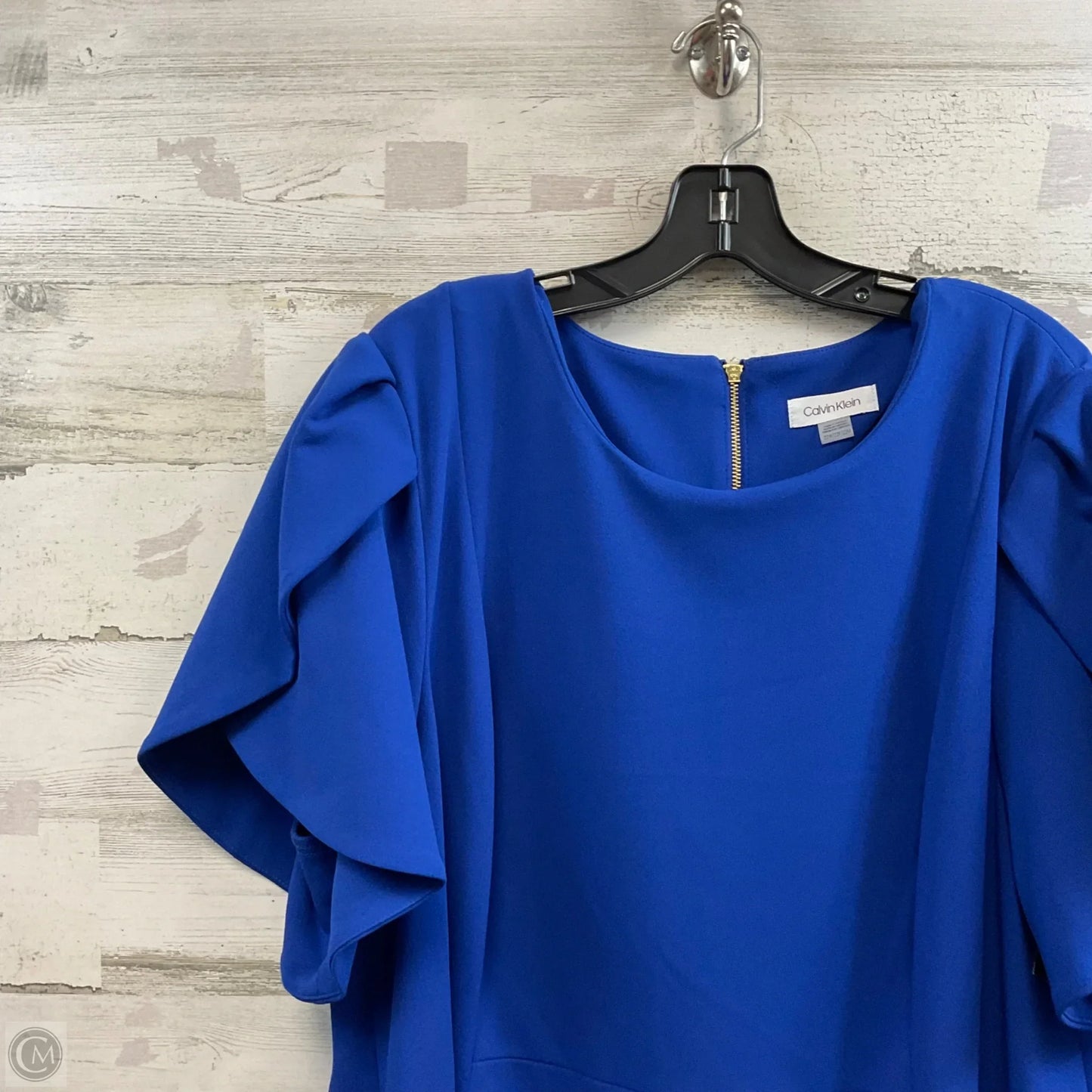 Dress Work By Calvin Klein In Blue, Size: 3x