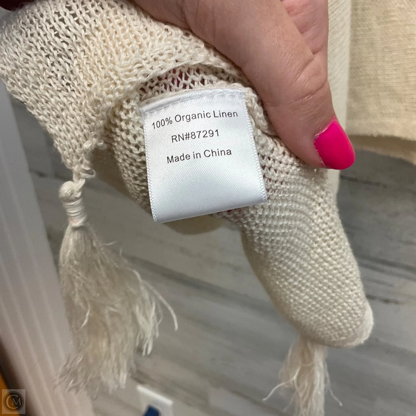 Sweater Short Sleeve By Johnny Was In Cream, Size: Xs