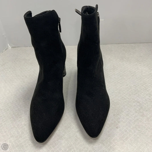 Boots Ankle Heels By Clothes Mentor In Black, Size: 7.5