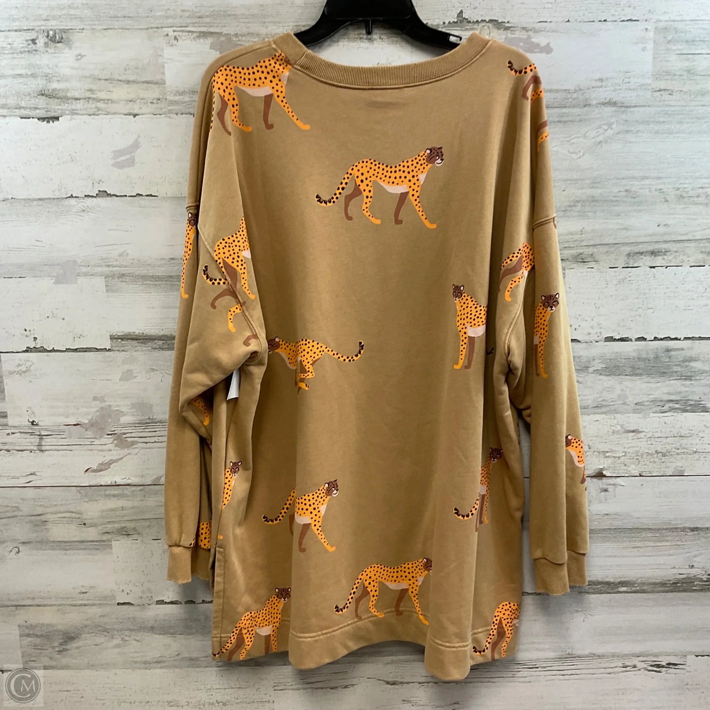 Sweatshirt Crewneck By Easel In Brown, Size: 1x