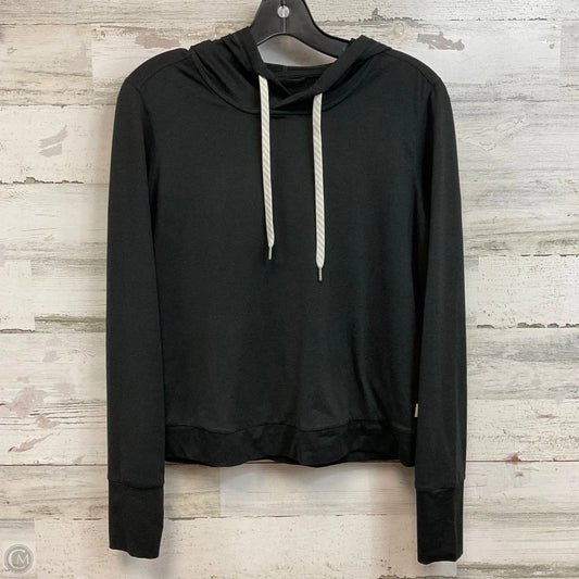Athletic Top Long Sleeve Hoodie By Vuori In Black, Size: M