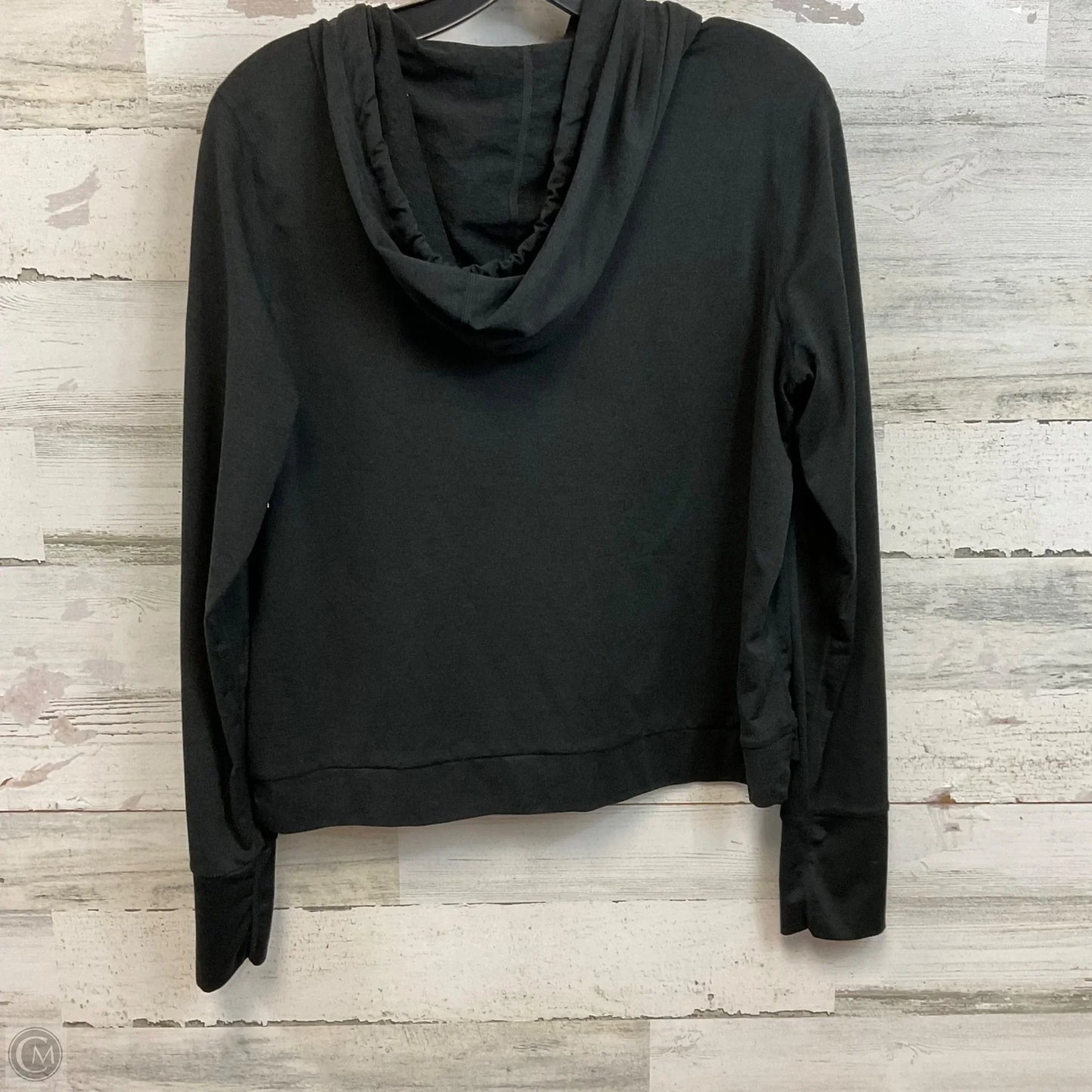 Athletic Top Long Sleeve Hoodie By Vuori In Black, Size: M