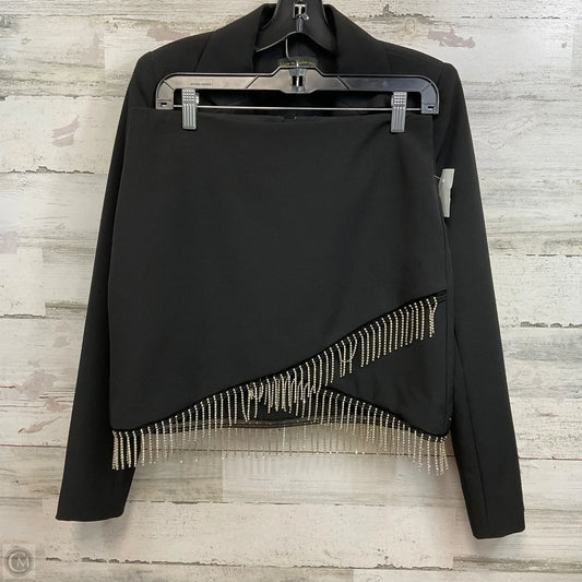 Skirt Set 2pc By House Of Harlow In Black & Silver, Size: S