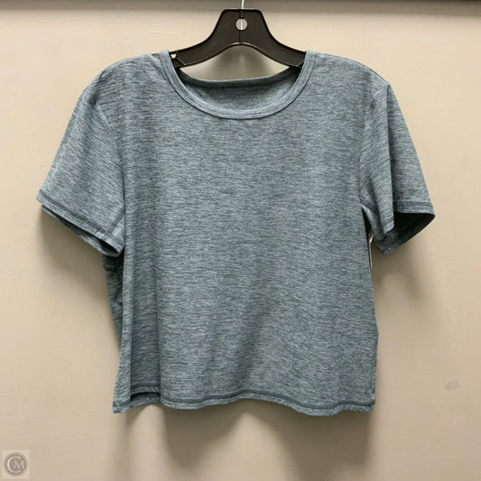 Athletic Top Short Sleeve By Flx In Blue, Size: Xl