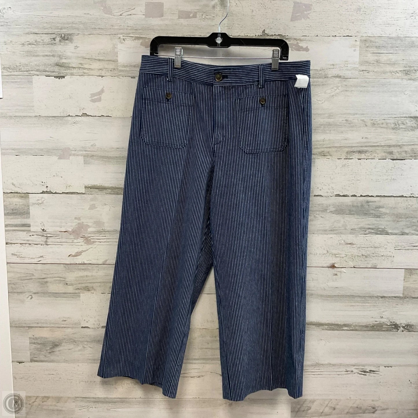 Pants Wide Leg By Loft In Blue, Size: 12