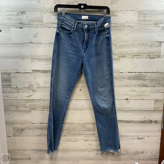 Jeans Straight By Mother In Blue Denim, Size: 8