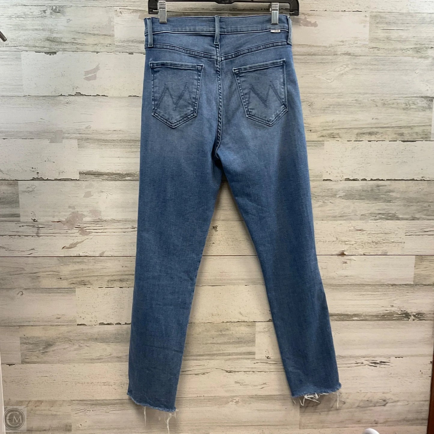 Jeans Straight By Mother In Blue Denim, Size: 8