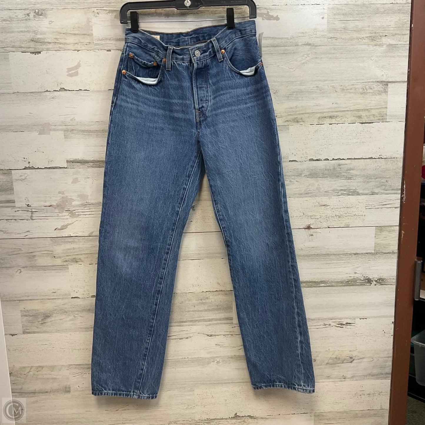 Jeans Wide Leg By Levis In Blue Denim, Size: 2