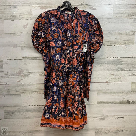 Dress Casual Short By Ulla Johnson In Blue & Orange, Size: M