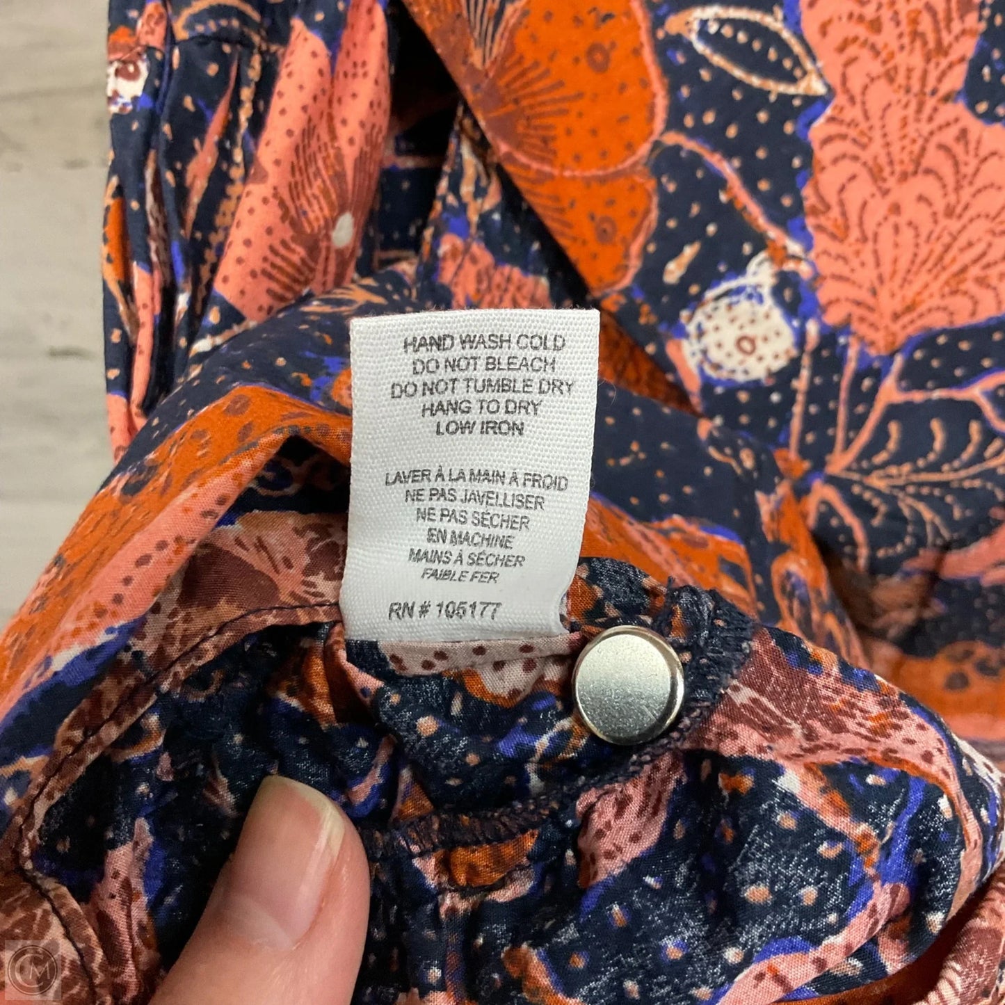 Dress Casual Short By Ulla Johnson In Blue & Orange, Size: M